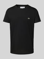 T-Shirt mit Rundhalsausschnitt Modell 'Supima' von Lacoste Schwarz - 30