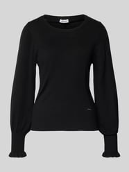 Strickpullover mit Puffärmeln von More & More - 3