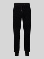 Relaxed Fit Sweatpants mit Gesäßtasche von Christian Berg Men Schwarz - 33