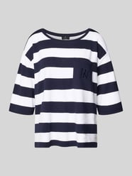 Bluza o kroju relaxed fit z mieszanki wiskozy z brustaszą od monari - 6