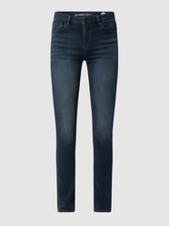 Super Slim Fit High Waist Jeans mit Stretch-Anteil Modell 'Celia'  von Garcia Blau - 48