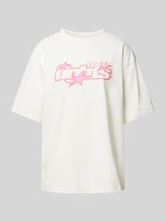 Oversized T-shirt met labelprint, model 'LUCKY 7' van Low Lights Studios - 13