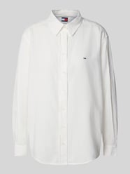 Relaxed fit blouseshirt van een mix van katoen en linnen van Tommy Jeans - 3