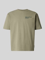 relaxed fit T-shirt van puur katoen van Marc O'Polo DENIM Beige - 18