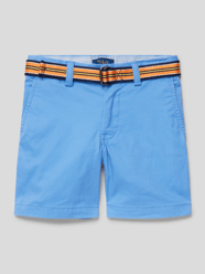 Bermudas mit Stoffgürtel Modell 'BEDFORD' von Polo Ralph Lauren Kids Blau / Türkis - 25