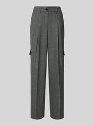 Wide Leg Stoffhose mit Bundfalten von Marc Cain Schwarz - 23