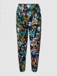Stoffhose mit Allover-Muster Modell 'Kate' von ICHI Schwarz - 31
