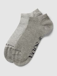 Sneakersocken mit Label-Detail im 2er-Pack von Scotch & Soda Grau - 29