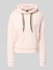 Bluza z kapturem o kroju regular fit z detalem z logo od BOSS Fuksjowy - 44