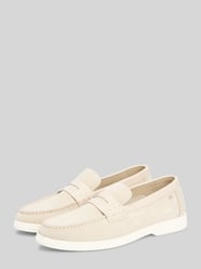 Buty wsuwane z naturalnej skóry od Tommy Hilfiger - 45