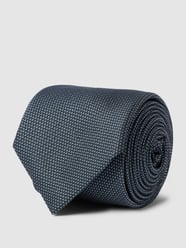 Krawatte mit Allover-Muster von BOSS Slim Fit Blau - 5