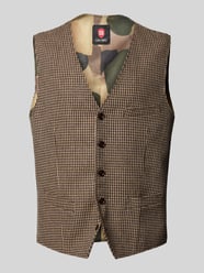 Gilet met paspelzak op de borst, model 'Morley' van CG - Club of Gents - 32