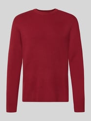 Sweter dzianinowy z mieszanki bawełny, krój slim fit od Lindbergh - 34