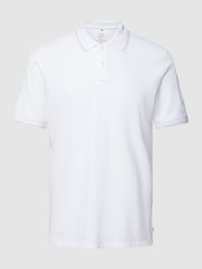 Poloshirt mit Label-Patch Modell 'Latio' von Cinque Weiß - 22