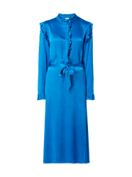 Jurk met ruches  van Closed Blauw / turquoise - 8