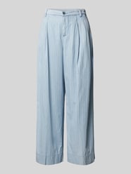 Wide leg jeans met bandplooien van Liu Jo White - 8