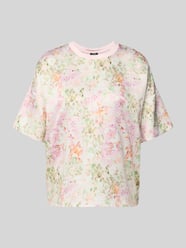 T-shirt z mieszanki wiskozy i elastanu model 'Tracy' od JOOP! Fuksjowy - 16