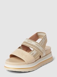 Sandalen mit Label-Details Modell 'FRIDA' von Liu Jo Weiß - 12