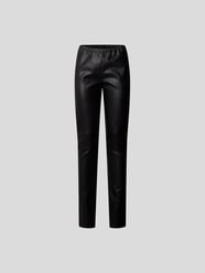 Hose in Leder-Optik von MM6 Maison Margiela Schwarz - 27