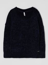 Pullover van chenille, model 'Xamira' van Pepe Jeans Blauw / turquoise - 27