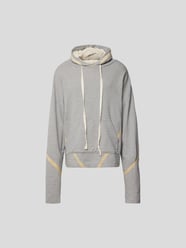 Hoodie mit Kontraststreifen von Greg Lauren Grau - 2