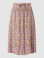 Midirok met bloemenmotief van Montego Groen - 7