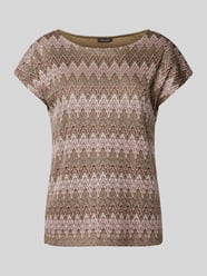 T-Shirt mit Allover-Muster von More & More Grün - 38