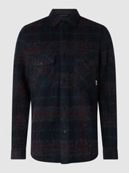 Relaxed fit overhemdjack van wolmix van Marc O'Polo Denim Blauw - 17