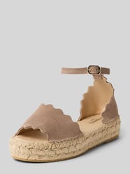 Sandaaltjes van leer model 'LYON' van Espadrij Beige - 45