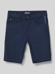 Slim Fit Bermudas mit Label-Schriftzug Modell 'BRAD' von s.Oliver RED LABEL Blau - 31