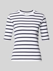Basic T-Shirt Ringel O-Neck von Christian Berg Woman - 14