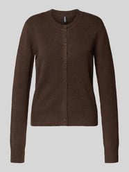 Regular fit gebreid jack met wol, model 'MALOU' van Pieces - 6