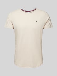 Slim Fit T-Shirt mit Rundhalsausschnitt von Tommy Jeans Beige - 35
