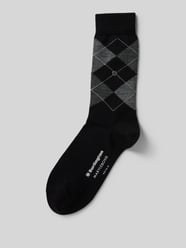 Socken aus Schurwoll-Mix Modell 'Marylebone' von Burlington Schwarz - 15