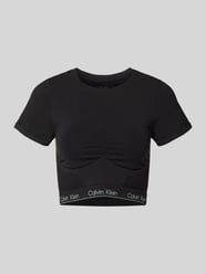Kort T-shirt met labeldetails van Calvin Klein Underwear - 34