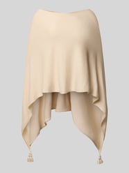 Poncho mit U-Boot-Ausschnitt von comma Beige - 6