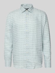 Regular Fit Leinenhemd mit Kentkragen von bugatti - 7
