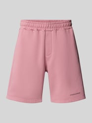 Relaxed Fit Sweatshorts mit elastischem Bund Modell 'LOGO' von Pegador Pink - 41