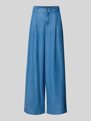 Wide Fit Jeans aus reinem Lyocell mit Bundfalten von Marc Cain - 40