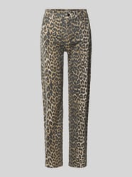 Broek in luipaardlook met achterzakken van Christian Berg Woman - 36