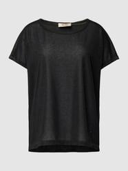 T-Shirt mit U-Boot-Ausschnitt von MOS MOSH Schwarz - 39