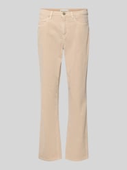 Flared fit corduroy broek in 5-pocketmodel, model 'Enja' van OPUS PANTS Beige - 13