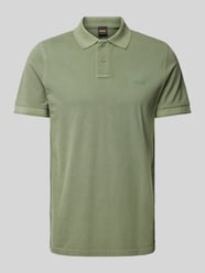 Regular Fit Poloshirt mit Label-Print Modell 'Prime' von BOSS Orange Grün - 6