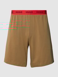 Sweatshorts met labeldetails van HUGO Groen - 30