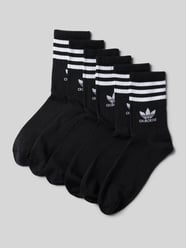 Socken mit Label-Print im 6er-Pack von adidas Originals Schwarz - 6