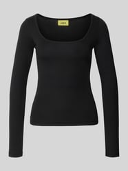 Shirt met lange mouwen met u-hals model 'STAR' van JJXX - 6