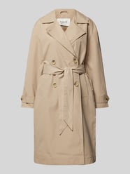 Trenchcoat mit Bindegürtel Modell 'Calea' von B.Young Beige - 3