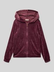 Regular fit sweatjack, model 'REBEL' van Only Bordeaux - 39