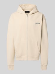 Relaxed Fit Sweatjacke aus Baumwoll-Mix Modell 'Carloforte' von PEGADOR Beige - 21