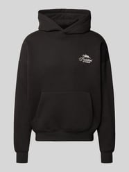 Bluza z kapturem o kroju oversized z wyhaftowanym logo od PROHIBITED - 44